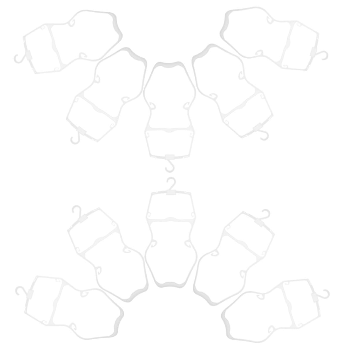 Cintres en plastique blanc pour enfants lot de 10 légers et portables pour hauts et maillots
