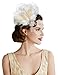 Produktbild BABEYOND 1920s Feder Stirnband 20er Jahre Stil Art Deco Flapper Haarband Great Gatsby Stirnband Damen Kostüm Accessoires