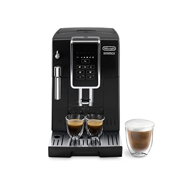 De'Longhi ECAM350.15.B Basic Cafetera superautomática, 1450 W, 2 Cups, Acier inoxydable, Negro