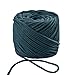 SUNTQ Cotton Cord 3mm x 328 feet, Handmade Decorations Cotton Macrame Rope, Bohemia Macrame DIY Wall Hanging Plant Hanger, Dark Green