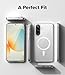 Ringke Fusion for Samsung Galaxy A57 5G Case [Compatible with MagSafe] UV Coating for Scratch & Discoloration Resistant, Shockproof Air Pockets - Magnetic Clear