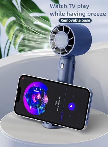 Image of Mini Fan T10 Turbo Portable Handheld Fan | 3 Speed USB Rechargeable Personal Cooling Fan | Compact Travel Desk Fan for Home, Office & Outdoor (Random Color)