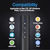 Clicker for Powerpoint Presentations, TIBURN 100 Feet Presentation Clicker USB/USB-C 2 in 1 Slides Clicker for Mac/Win/Computer/Laptop Presentation Pointer