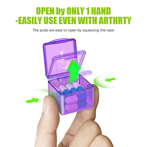 Image of Monthly Pill Organizer Once a Day - 30 Day Pill Organizer Box - Easy to Open - Large Compartments Portable Case for Travel, Month Pill Cases Medicine Organizer for Vitamin (Purple)