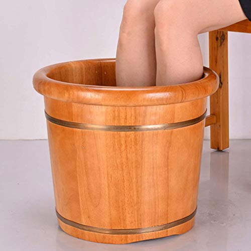 Spa de pies de acero inoxidable y madera 39 cm diámetro miniatura 3