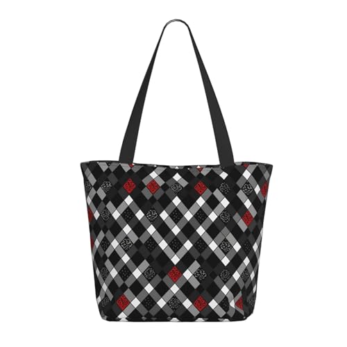 Tote Bag for Women Shoulder Tote Purse Reusable Grocery Bag Las Vegas Night City Aesthetic Shopping Bags