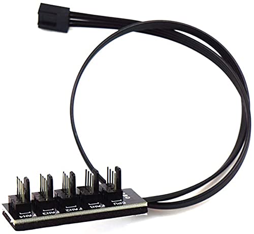 4本セット 電源延長ケーブル 持ち運び 延長ケーブル PWMファン延長ケーブル 在庫処分】GTIWUNG 4個の4ピンPWMファンハブ PWMファン用 延長ケーブル