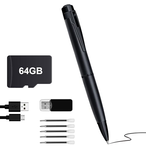 ミニスパイカメラペン 1080P フルHDビデオレコーダー 64GBカード付き Amazon.co.jp: KQoolShuai ミニスパイカメラペン 1080P フルHDビデオ