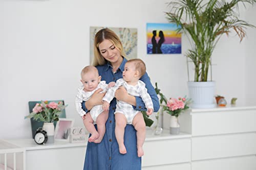 Image of BaeBae Goods Long Sleeve Cotton Baby Bodysuits One Piece For Boys Girls 12 Pack (0-3 Months)