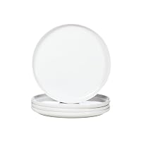 WishDeco Set di 4 Piatti Piani, Piatti Pizza Ceramica 27 cm