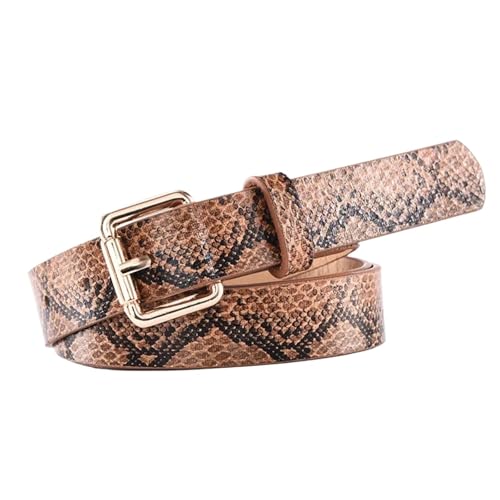 PU Leather Print Slim & Wide Belt Elegant Design for Casual and Stylish Outfits Belts for Women