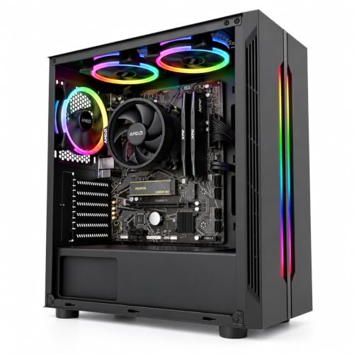 Lucky Owl PC Gamer Escritorio Procesador RYZEN 7 5700G/RAM 16GB/SSD 500GB/Tarjeta Madre A520M + Memoria USB Metalica 2.0. - Imagen 5