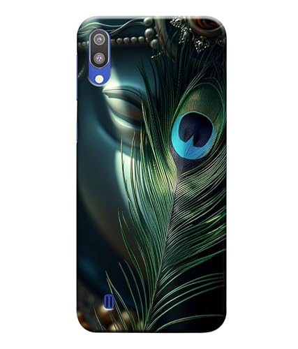 Image of Lord Krishna Mor Pankh Printed Hard Back Case Cover Compatible for Samsung Galaxy M10 (Multicolor) - D1663