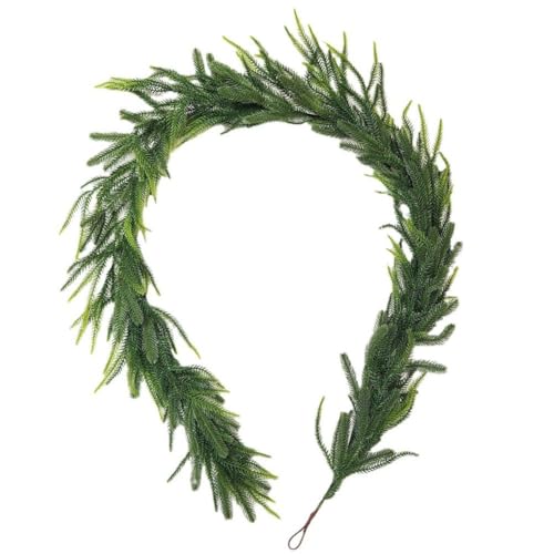 Guirlande de pin artificiel souple 180 cm pour decoration interieure de Noel - 3