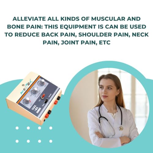 Image of PHYSIOTREX Electrotherapy Equipments Tens and EMS Combo Machine for Physiotherapy With 1 Year Warranty