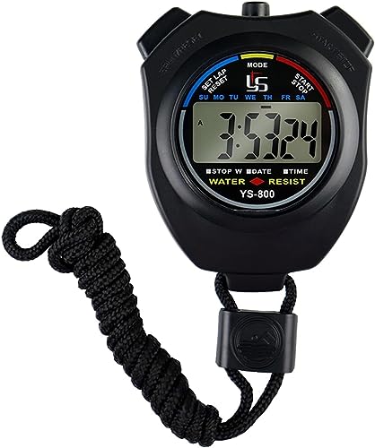 Tist Cronometro Sportivo, Cronometro Digitale Con Memoria, Cronometro Portatile Lcd, Timer Sportivo, Nuoto, Corsa, Allenamento Di Calcio