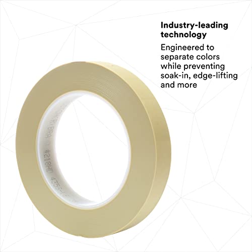 Image of Scotch Fine Line Tape 218, High-Performance, Polypropylene Plastic, Instant Adhesion, Moisture and Solvent Resistant, Green Color, 3 /4 in x 60 yd, 5.0 mil, 1 Roll