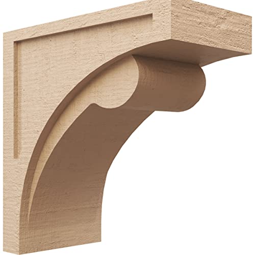 11"W x 22"D x 22"H Classic Viola Rough Cedar Woodgrain TimberThane Corbel, Primed Tan