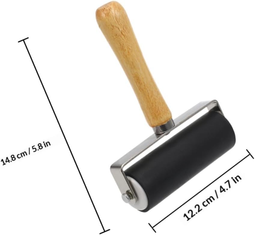 WOONEKY 3pcs Black Ink Rollers Printmaking Ink Rollers Handheld Printing Tool for Relief Printing Crafts and Stamping