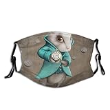 😷 【Hochwertige】 100% Polyesterfaser. Unser Gesichtsschal ist sehr weich, atmungsaktiv und waschbar. In der Mitte des Filters befinden sich fünf Stoffschichten, einschließlich Aktivkohlefasern.