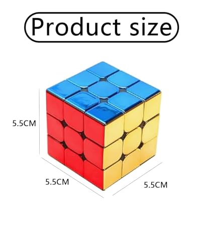 Image of Metallic Cube, 3x3 Speed Cube, Unique Home Decor Piece with Smooth Rotation, Perfect for Display and Puzzle Challenges