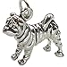 Shar Pei Hund Sterling Silber Anhänger .925 x 1 Sharpei Hund Charme sslp3527
