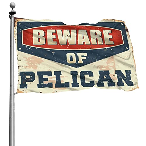 Drapeau pélican 152 x 244 cm Abipuir et bannière de dortoir suspendue