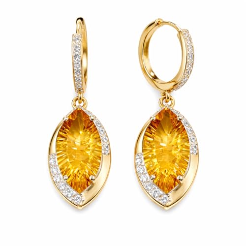 Boucles d'oreilles citrine hypoallergéniques pour en finir avec les irritations des lobes