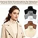 5Pcs Fake Turtleneck Collars Detachable Dickey Collar High Warmer Turtle Necks Half Top Mock Blouse for Women Men