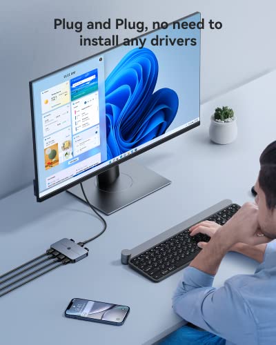 Kvm Switch, Ablewe Aluminum Kvm Switch Hdmi,Usb Switch For 2 Computers Sharing Mouse Keyboard Printer To One Hd Monitor, Support 4K@60Hz,2 Hdmi Cables And 2 Usb Cables Included #TOP6