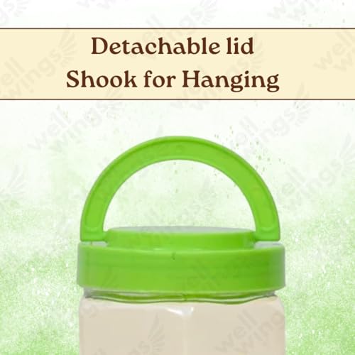 Image of Hanging Bird Feeder for Outdoor Garden - Large Plastic Wild Bird Food Feeder Station for Balcony, Yard & Patio (2 Pack of Food)