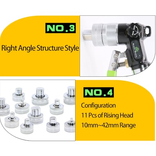Expansor de tubería de cobre para fontanería y refrigeración, rebote automático, 11 tamaños, se adapta a 3/8 a 1-5/8 pulgadas, grosor de tubería de hasta 2 mm