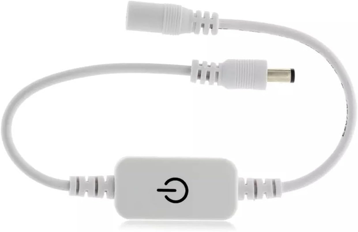 LED single color DC12 volt low voltage 2835 light bar 5050 low voltage light with dimming touch switch(Black)