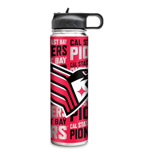 Rico Industries NCAA Cal State East Bay Pioneers Standard 22oz Stainless Steel Tumbler with Lid - Great For Coffee, Tea, Water or Cocktails