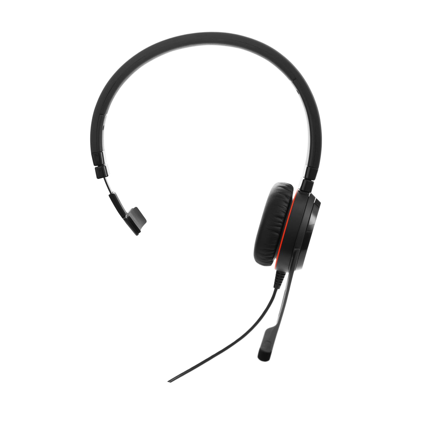 Jabra Evolve 30 II, Unified Communications zertifiziertes Mono-Headset mit Anrufsteuerung, Mikrofon mit Geräuschunterdrückung, LED-Anzeigen, hervorragende Klangqualität, USB-C/A, Schwarz