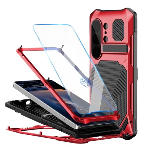 Coque métal Samsung S26 Ultra rouge protection écran intégrale haut de gamme