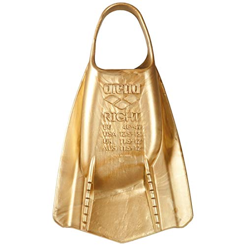 Canetas de natação Arena Powerfin PRO, douradas, 42-46