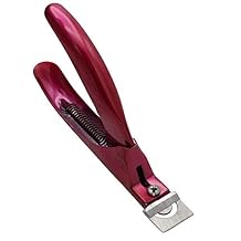 Acrylic Nail Clipper, Acrylic Nail Cutter Fake Nail Clippers False Artificial Nail Clipper Tip Trimmer Art Manicure Tools Red