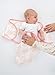SwaddleDesigns Swaddle Blanket with Adjustable Wrap, Set of 3, Heavenly Floral, Pink