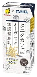 マルサン タニタ カフェ監修 オーガニック 無調整豆乳 200ml×24本