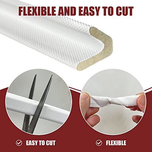 Door Frame Weather Stripping, Self Adhesive Weather Strip For Door Frame And Window, Soundproof V Shaped Flexible Foam Door And Window Seal Strip, 26 Feet, White #TOP5