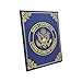 U.S. Birth Certificate Holder – Elegant Navy Blue Cover with Gold Foil Eagle Emblem | Unisex Baby Keepsake & Newborn Gift
