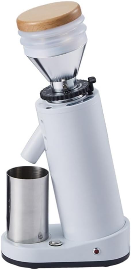 Electric Coffee Grinder, Dry Grinding Machine Bean Grinding, Portable Household Coffee Grinder, Small Commercial Hand Brewed Coffee Machine, for Coffee Bean, Spices, Herbs, Nuts, Grains(White)