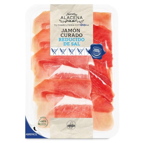 Nuestra Alacena de Dia Jamón curado reducido de sal, sobre 80g