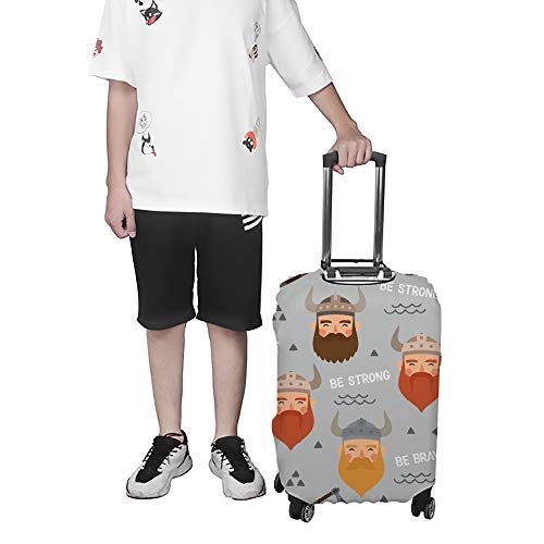 Housse de valise résistante à la poussière motif Viking Ship lavable et ultra extensible - 4