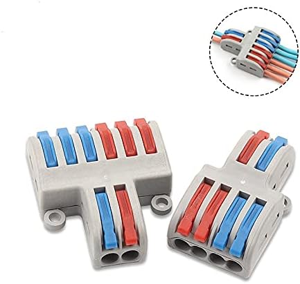 10pc SPL-42 spl 62/63/93 Mini Fast Wire Connector 250V 32A Wiring Cable Push-in Conductor Terminal Block Plug Durable (Color : SPL-42)
