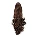 OneDor 20" Curly Synthetic Clip In Claw Drawstring Ponytail Hair Extension Synthetic Hairpiece 190g with a jaw/claw clip (R6/R30)