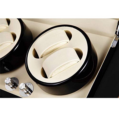 Evite que sus relojes se detengan con este watch winder para 4 relojes automáticos negro 7