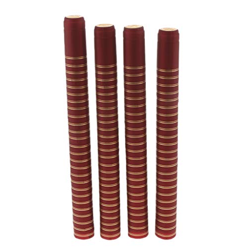 B Blesiya Capsules Thermorétractables De Bouteille De Vin De 100pcs PVC Capsules - 30mm -Bourgogne Cover