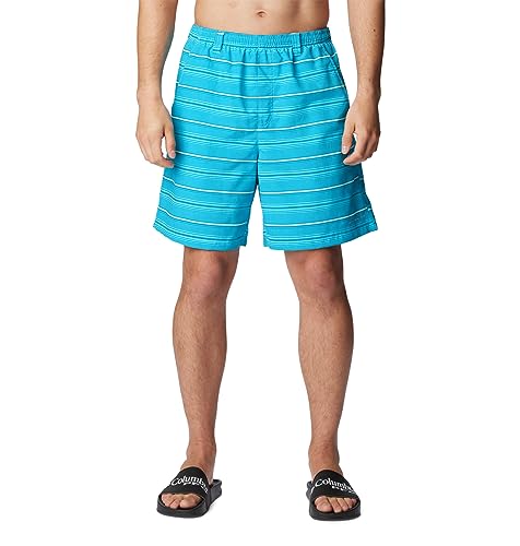 Short de bain Columbia de grande taille pour homme avec motif rayé bleu